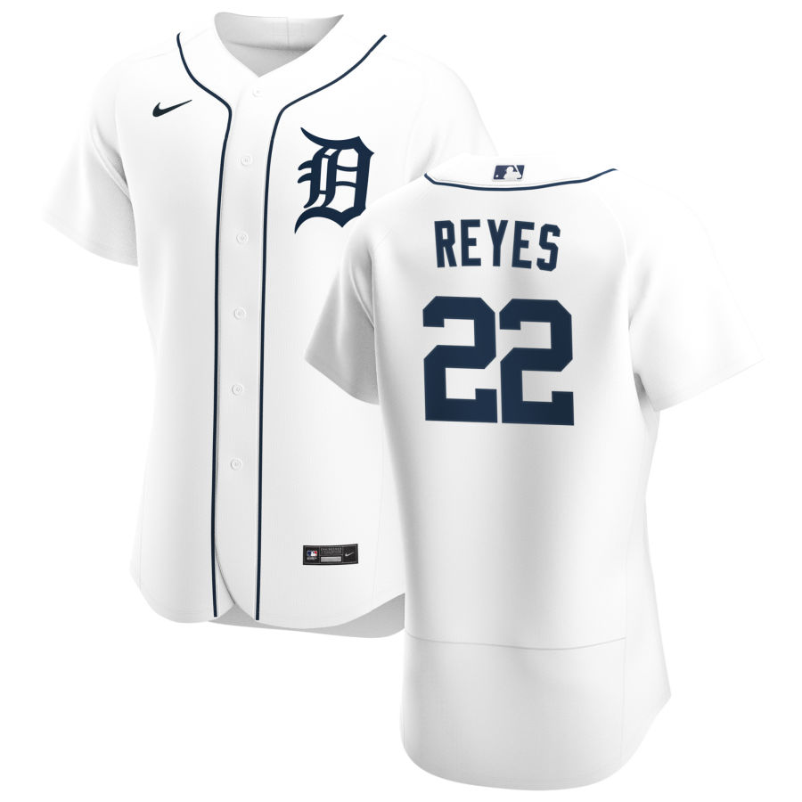 Cheap Detroit Tigers 22 Victor Reyes Men Nike White Home 2020 Authentic Player MLB Jersey